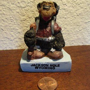 Set #1 of Nine Miniature Bear Figurines